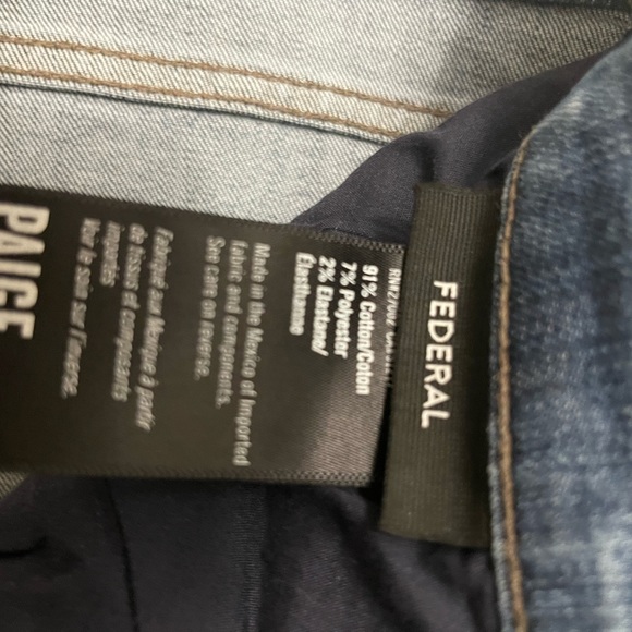 Paige Federal, 9% Stretch, 34 Slim Straight. Near perfect condition. - Picture 6 of 6
